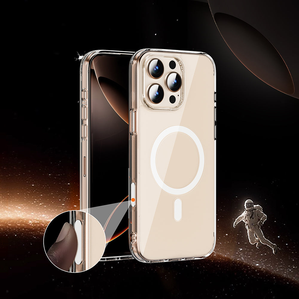 Wiwu MCC-102 iPhone 16 Pro Max Magnetic Crystal Sert PC Telefon Kılıfı Wiwu MCC-102 iPhone 16 Pro Max Magnetic Crystal Sert PC Telefon Kılıfı
